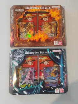 One Piece TCG Illustration Box Vol 5 and Vol 6 BUNDLE FACTORY SEALED - Image 1