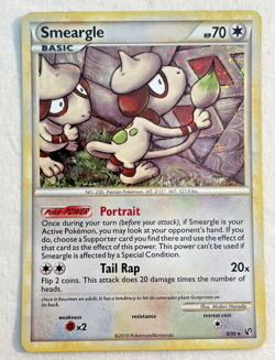 1x Smeargle 8/90 Undaunted Halo Rare Pokemon Card MP - Image 1