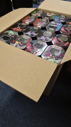 x96 Pokemon Tins - Empty For Storage Mixed Designs - Image 2