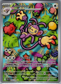 Ambipom 107/094 ME02: Phantasmal Flames - Pokemon Card - NM - Image 1