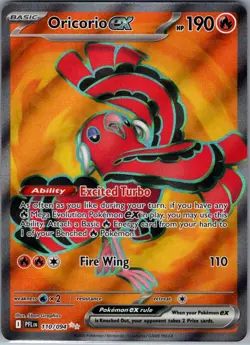 Oricorio ex 110/094 ME02: Phantasmal Flames - Pokemon Card - NM - Image 1