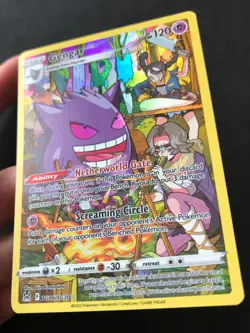 Gengar TG06/TG30 Lost Origin SWSH Trainer Gallery FULL ART HOLO Pokemon Card NM - Image 3