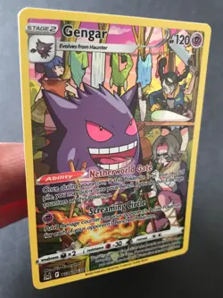 Gengar TG06/TG30 Lost Origin SWSH Trainer Gallery FULL ART HOLO Pokemon Card NM - Image 4