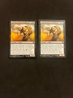 x2 Gray Merchant of Asphodel [Theros] 2x Magic MTG Cards NM/LP - Image 1