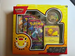 Pokemon TCG 30th Anniversary 2026 Day Box Pikachu Promo Card & Booster Packs - Image 1