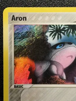Aron (44/100) EX Crystal Guardians Stamped Reverse Holo Pokemon Card - Image 2