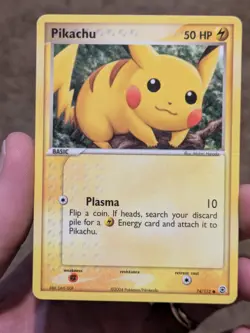 Pikachu Card 74/112 FireRed & LeafGreen, Regular Common, 2004 MP - Image 1