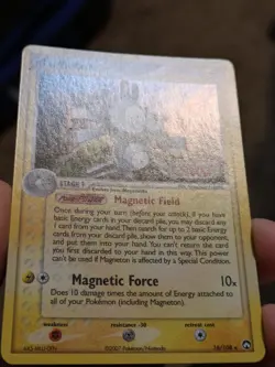 Pokemon Card Power Magneton 16/108 EX Power Keepers Reverse Holo STAMPED MP - Image 4