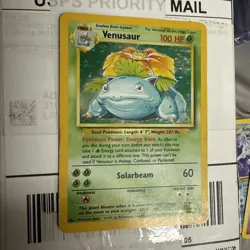 Pokemon Venusaur Base Set 15/102 Holo Rare 100 HP Stage 2 Pokemon TCG Card - Image 3