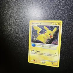 Pokemon Pikachu 9/17 Holo POP Series 6 Rare Full Holo Bleed And Holo Swirl Card - Image 1