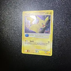 Pokemon Pikachu 9/17 Holo POP Series 6 Rare Full Holo Bleed And Holo Swirl Card - Image 3