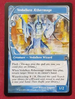 Magic The Gathering FUTURE SIGHT VEDALKEN AETHERMAGE blue card MTG - Image 1