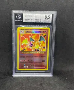 Pokemon Evolutions Base Set Charizard 11/108 Reverse Holo Foil Rare BGS 8.5 NM - Image 1