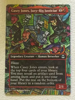 CASEY JONES, JURY-RIG JUSTICIAR (BORDERLESS) 207 TMNT MAGIC: THE GATHERING - Image 1