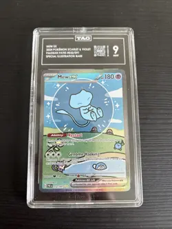 Tag 9 Mint Mew EX 2023 Pokemon Scarlet & Violet 151 Ultra Rare Card #193/165 - Image 1