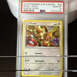 Pokemon Hidden Fates Eevee 48/68 Holo Gem Mint PSA 10 - Image 1