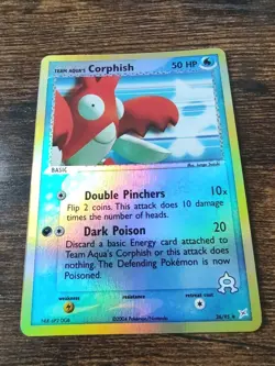 Team Aqua's Corphish 26/95 EX Team Magma Vs Team Aqua Reverse Holo Pokemon NM-M - Image 1