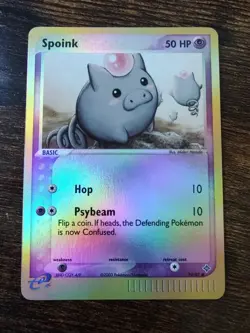 Spoink 74/97 EX Dragon Reverse Holo Pokemon NM-MINT - Image 1