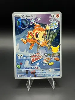 Pokemon 30th Anniversary First Partner Illustration Promo Chimchar 041 NM - Image 1