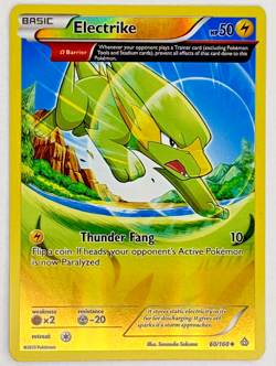 Pokemon Electrike (Omega) 60/160 XY - Primal Clash Reverse Holo Uncommon LP - Image 1