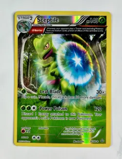 Sceptile (Omega) 2015 Pokemon Primal Clash Reverse Holo #9/160 * Light Play - Image 1
