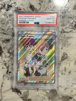 Pokemon Shining Fates Gym Trainer Full Art #068 PSA 10 *408 - Image 1