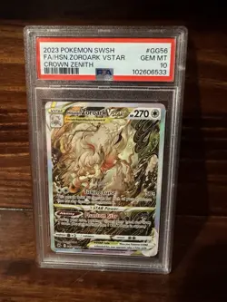 Pokemon Hisuian Zoroark VSTAR Crown Zenith Galarian Full Art #GG56 PSA 10 - Image 1