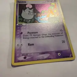 2006 Pokemon EX Crystal Guardians - Spoink Reverse Holo Stamped 62/100 - Image 2