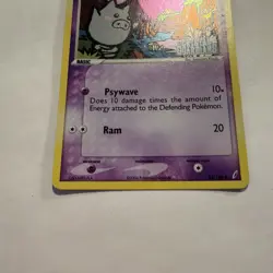 2006 Pokemon EX Crystal Guardians - Spoink Reverse Holo Stamped 62/100 - Image 5