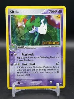 Kirlia 32/101 Dragon Frontiers Reverse Holo Stamped Pokemon English LP - Image 1