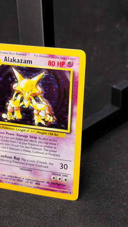 1999 Pokemon Alakazam 1/102 Base Set Holo Rare WOTC Vintage LP - Image 2