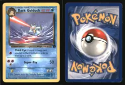Dark Golduck 37/82 Uncommon Team Rocket Pokemon Unlimited Moderately Played - Image 3