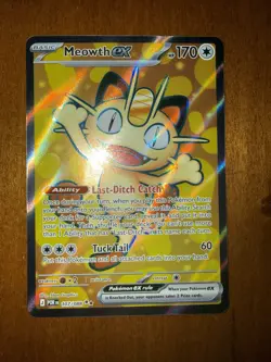 Pokemon Meowth Ex Ultra Rare 107/88 NM Perfect Order NEW IN HAND - Image 1