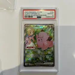 PSA 10 Lillie's Clefairy EX 184/159 Pokemon Journey Together Graded Card - Image 1