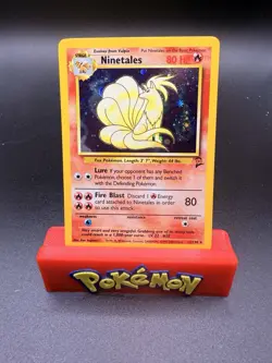 Pokemon Cards Ninetales 13/130 Holo Rare Base Set 2 - (NM) - Image 1