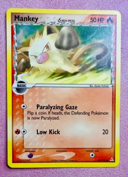 Mankey 70/110 EX Holon Phantoms | 2006 Vintage Non Holo Pokemon TCG Card | LP/NM - Image 1