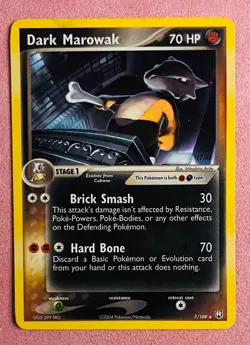 Dark Marowak | 7/109 | Team Rocket Returns | 2004 Vintage Pokemon Card | LP/DMG - Image 1
