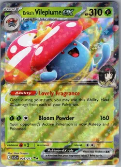 Erika's Vileplume ex 003/217 ME: Ascended Heroes - Pokemon Card - NM - Image 1