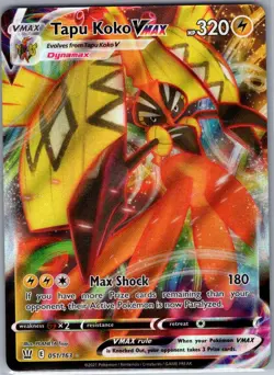 Tapu Koko VMAX 051/163 SWSH05: Battle Styles - Pokemon Card - NM - Image 1
