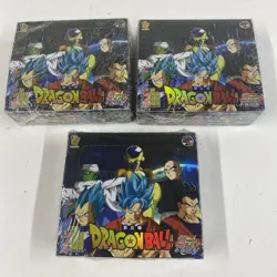 LOT x3 DRAGON BALL Z Cards Booster Box Packs SEALED Liquid Games Trading TCG CCG - Image 1