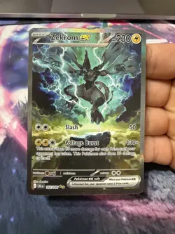 *FIXABLE CARD* 2025 POKEMON BLACK BOLT SPECIAL ILLUSTRATION RARE #166 ZEKROM EX - Image 1