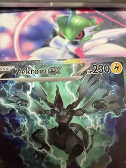 *FIXABLE CARD* 2025 POKEMON BLACK BOLT SPECIAL ILLUSTRATION RARE #166 ZEKROM EX - Image 3