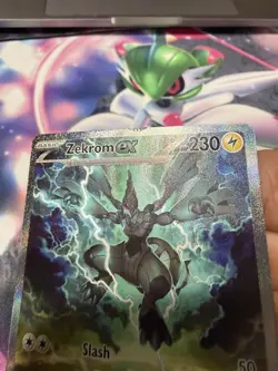 *FIXABLE CARD* 2025 POKEMON BLACK BOLT SPECIAL ILLUSTRATION RARE #166 ZEKROM EX - Image 4