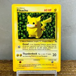 (MP) IVY Pikachu Jigglypuff Corocoro 1999 Glossy English Grey Star Promo Pokemon - Image 2