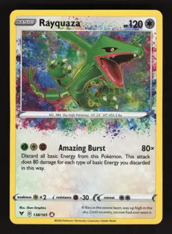 Rayquaza 138/185 Pokemon Vivid Voltage Holo Card - Image 1