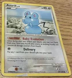 Pokemon TCG Diamond & Pearl Azurill 69/130 Common HP/DMG - Image 1