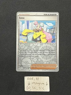 Pokemon Paldea Evolved - Iono - 185/193 - Uncommon REVERSE Holo - M/NM - Image 1