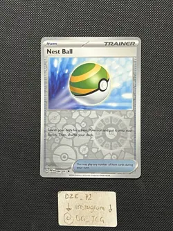Pokemon Paldean Fates - Nest Ball - 084/091 - REVERSE HOLO Uncommon - M/NM - Image 1