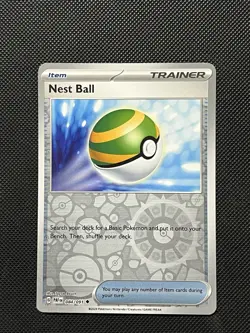 Pokemon Paldean Fates - Nest Ball - 084/091 - REVERSE HOLO Uncommon - M/NM - Image 2