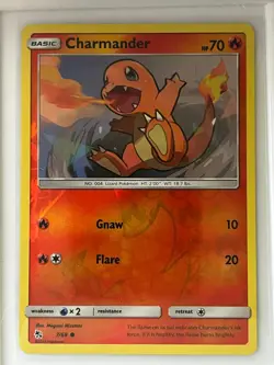 Charmander 7/68 Common Hidden Fates Pokemon Reverse Holo Near Mint - Image 1